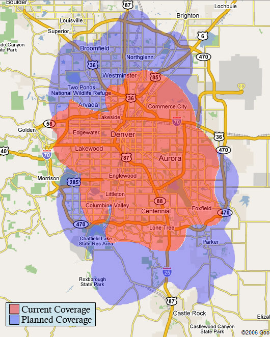 Y-net Wireless Coverage Map